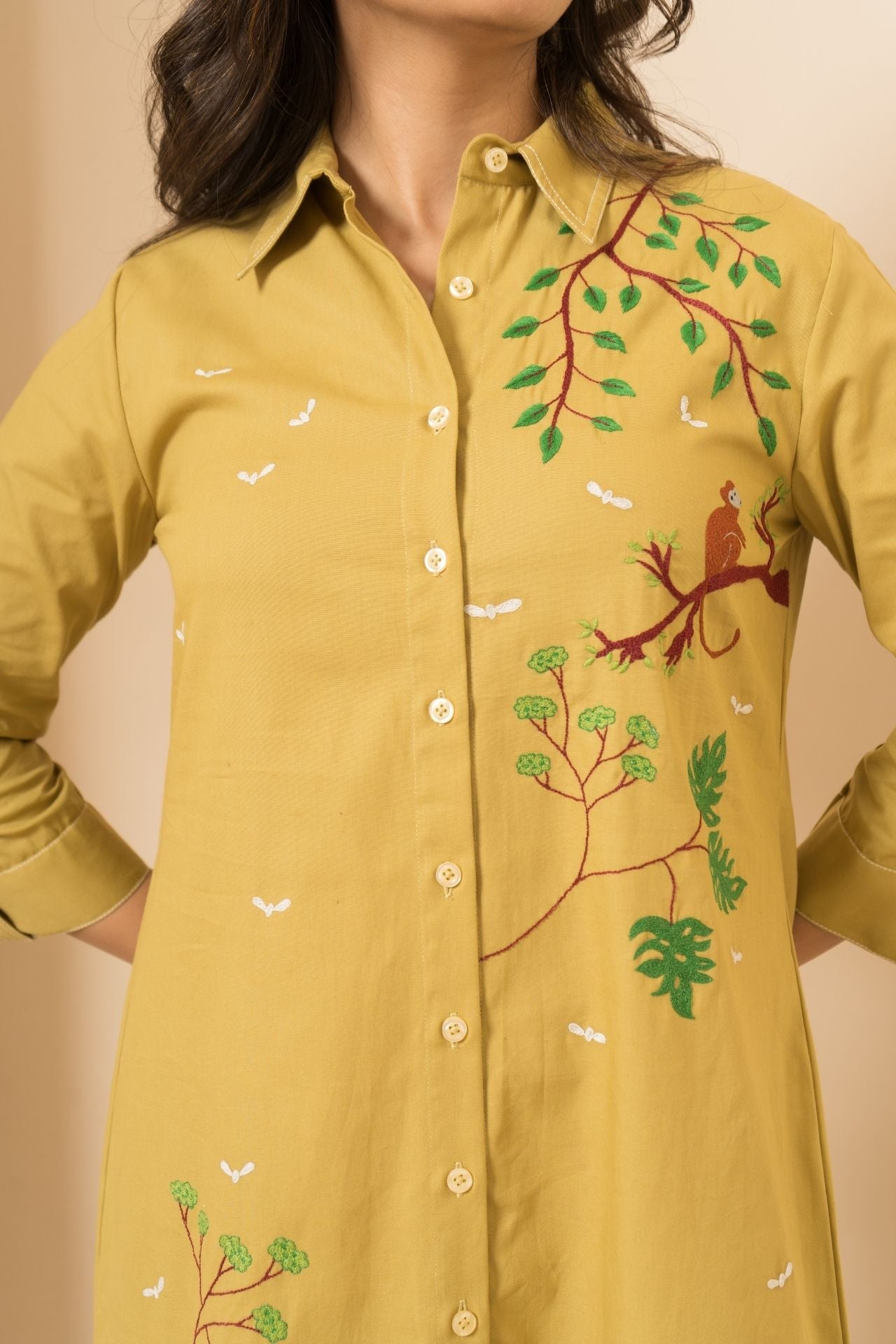 Dark Beige Jungle Dress