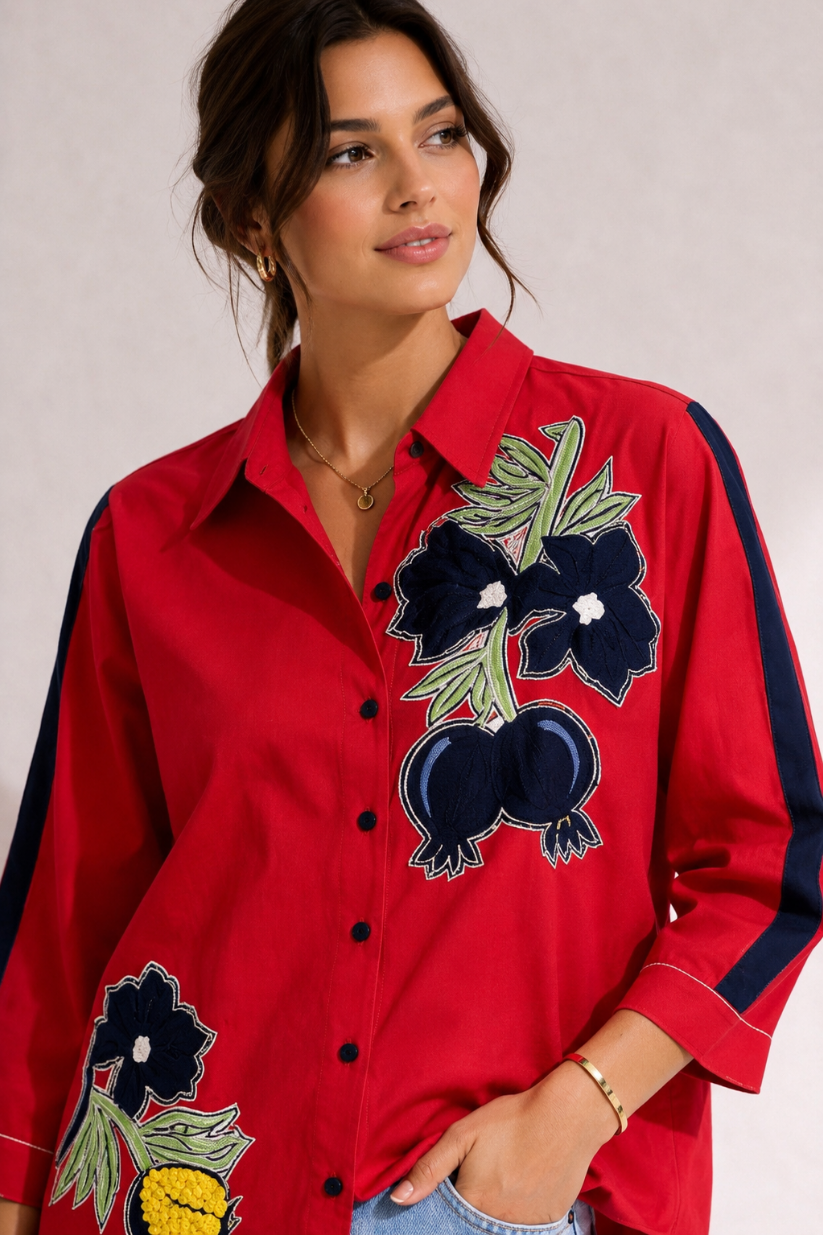 Red Pomegranate Shirt