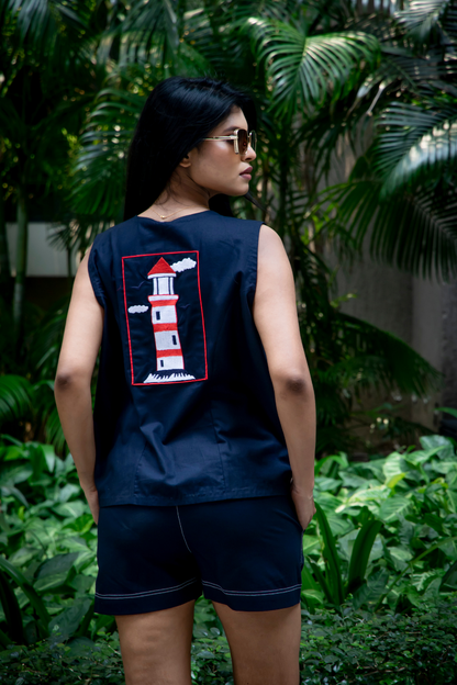 Blue Nautical Coordinates