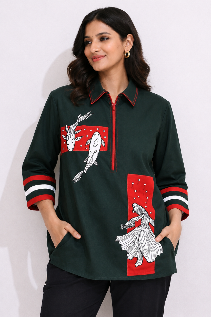 Green Fish Shirt