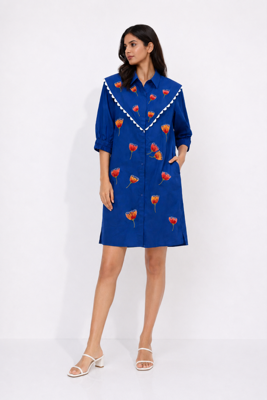 Blue Flap Dress