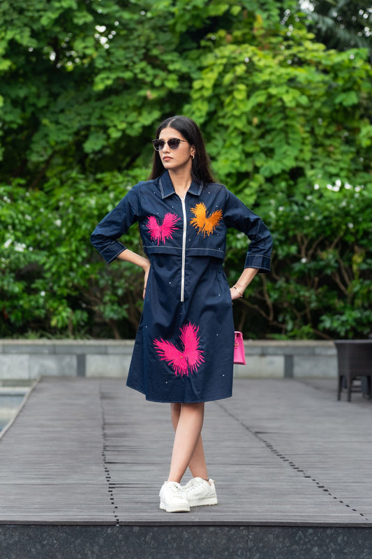 Blue Butterfly Dress