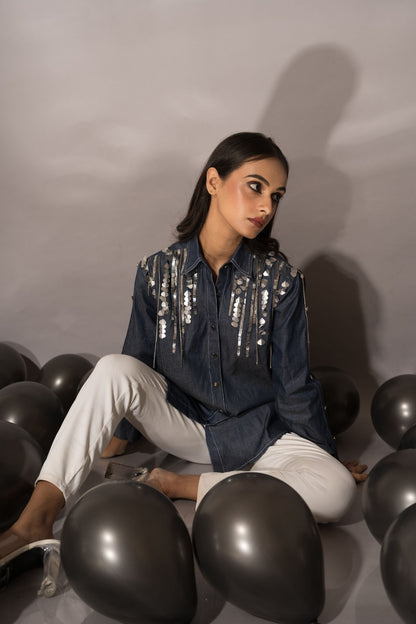Denim Silver Shirt