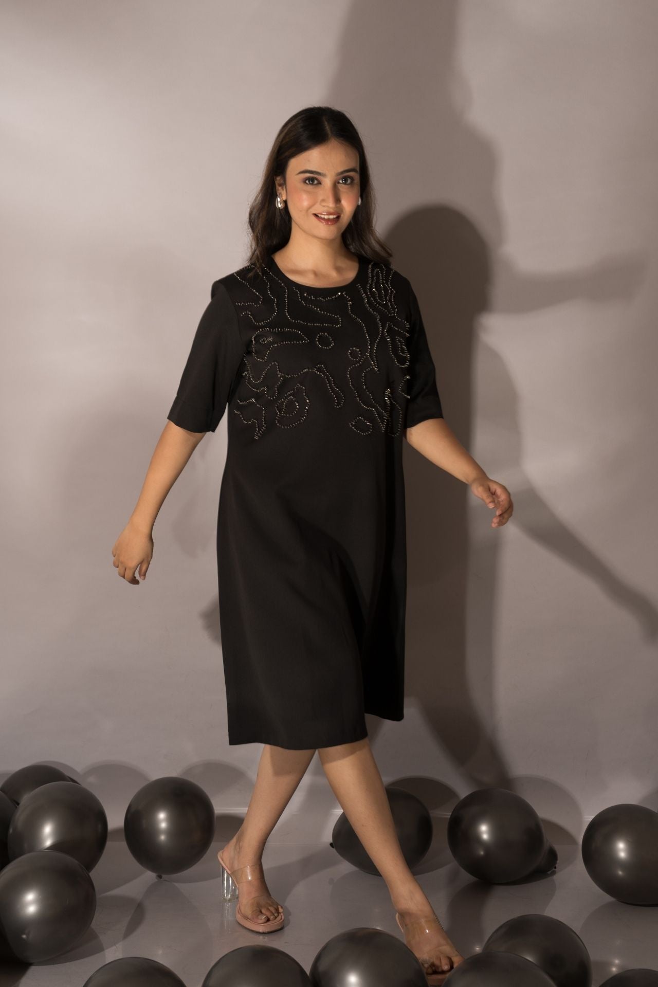 Black Abstract Dress