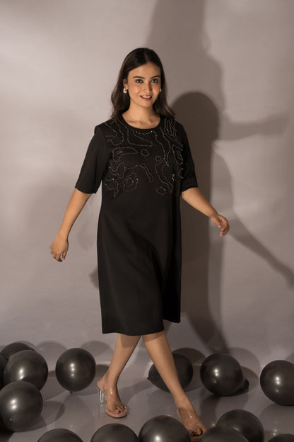 Black Abstract Dress