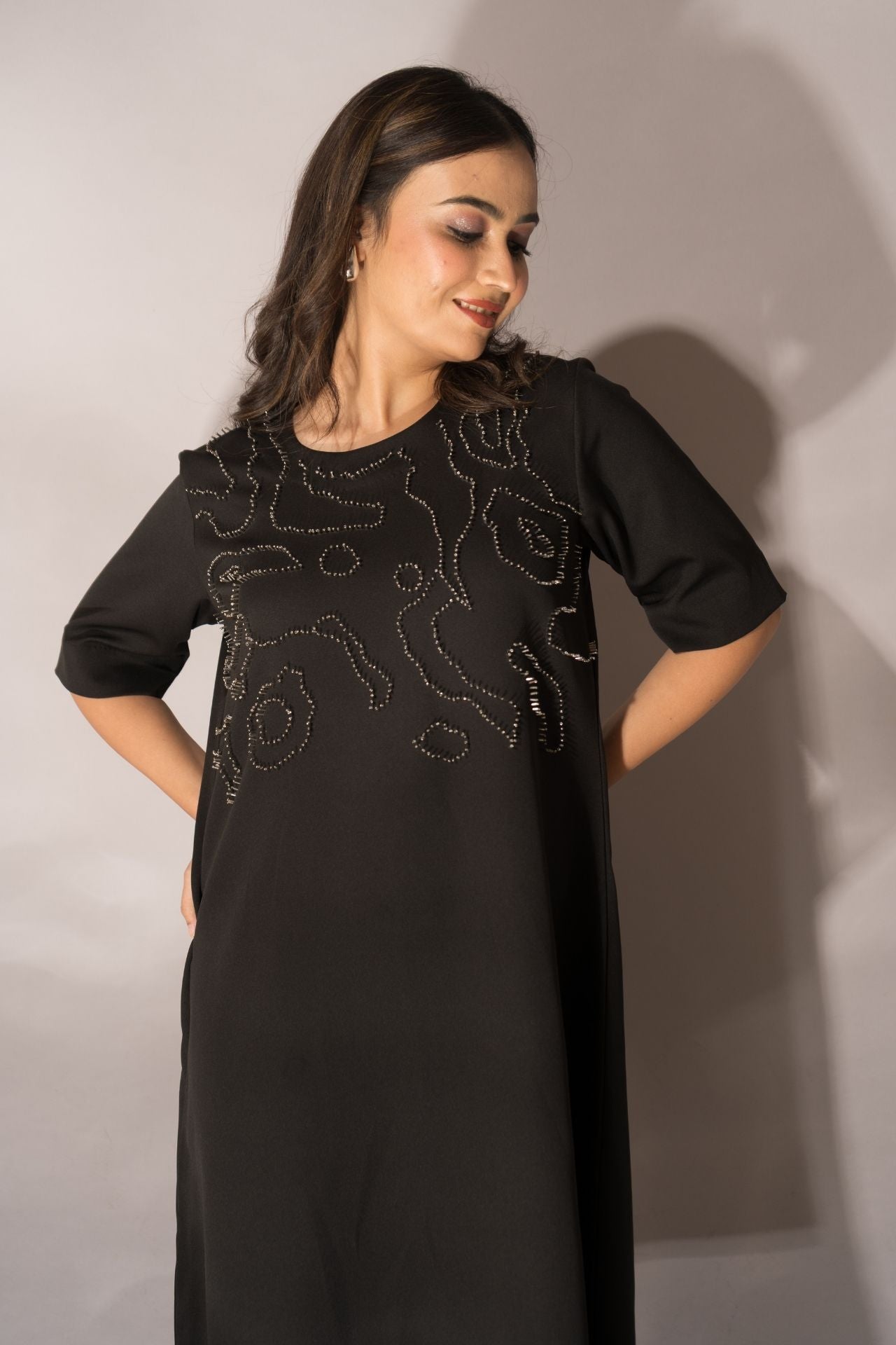 Black Abstract Dress