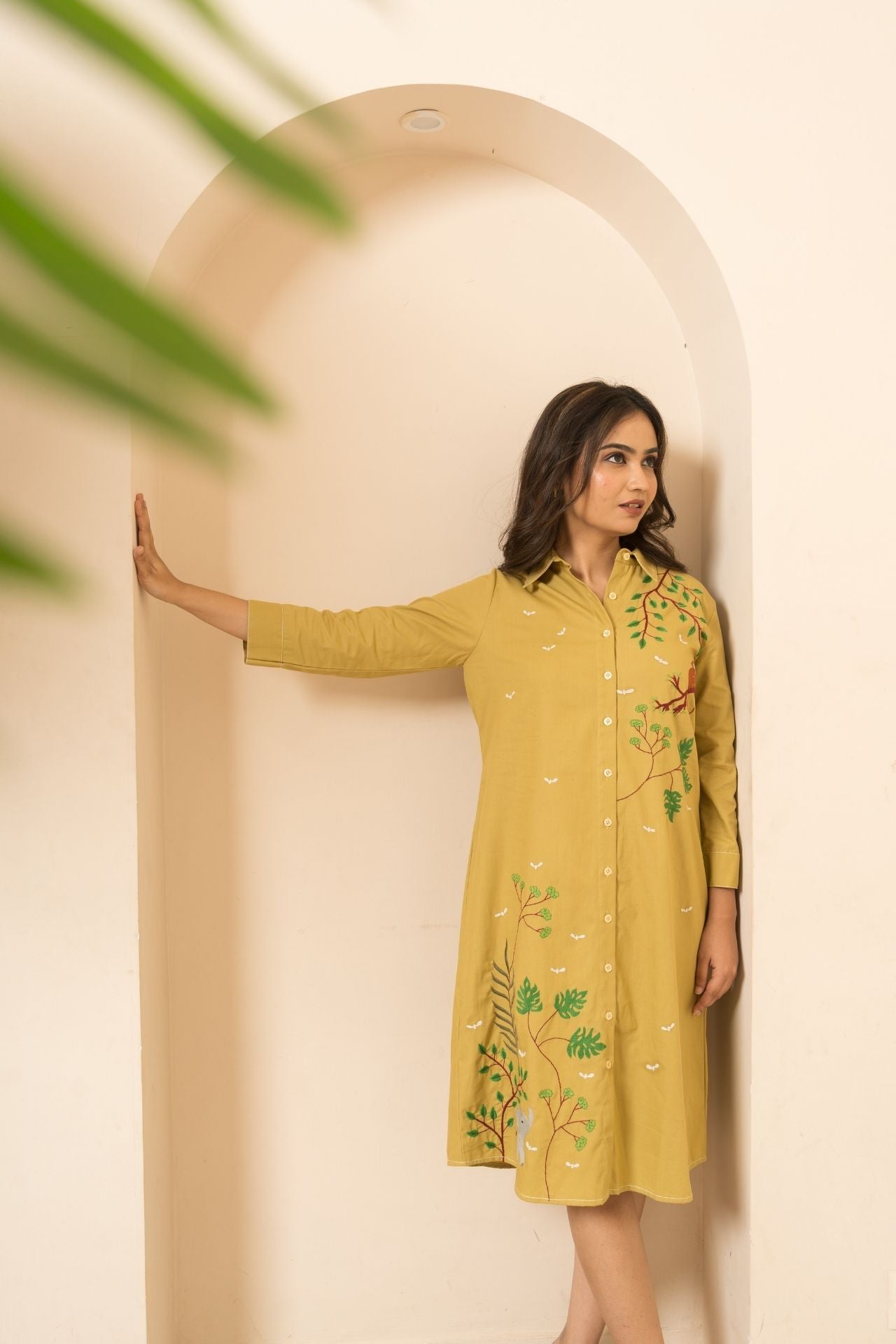 Dark Beige Jungle Dress