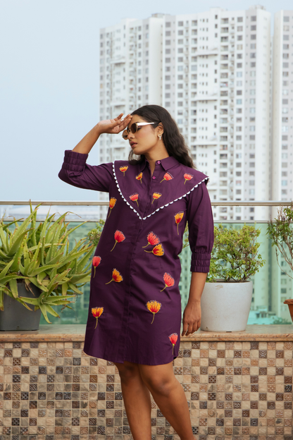 Purple Flap Dress