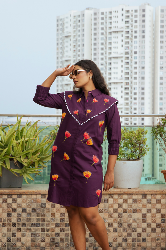 Purple Flap Dress