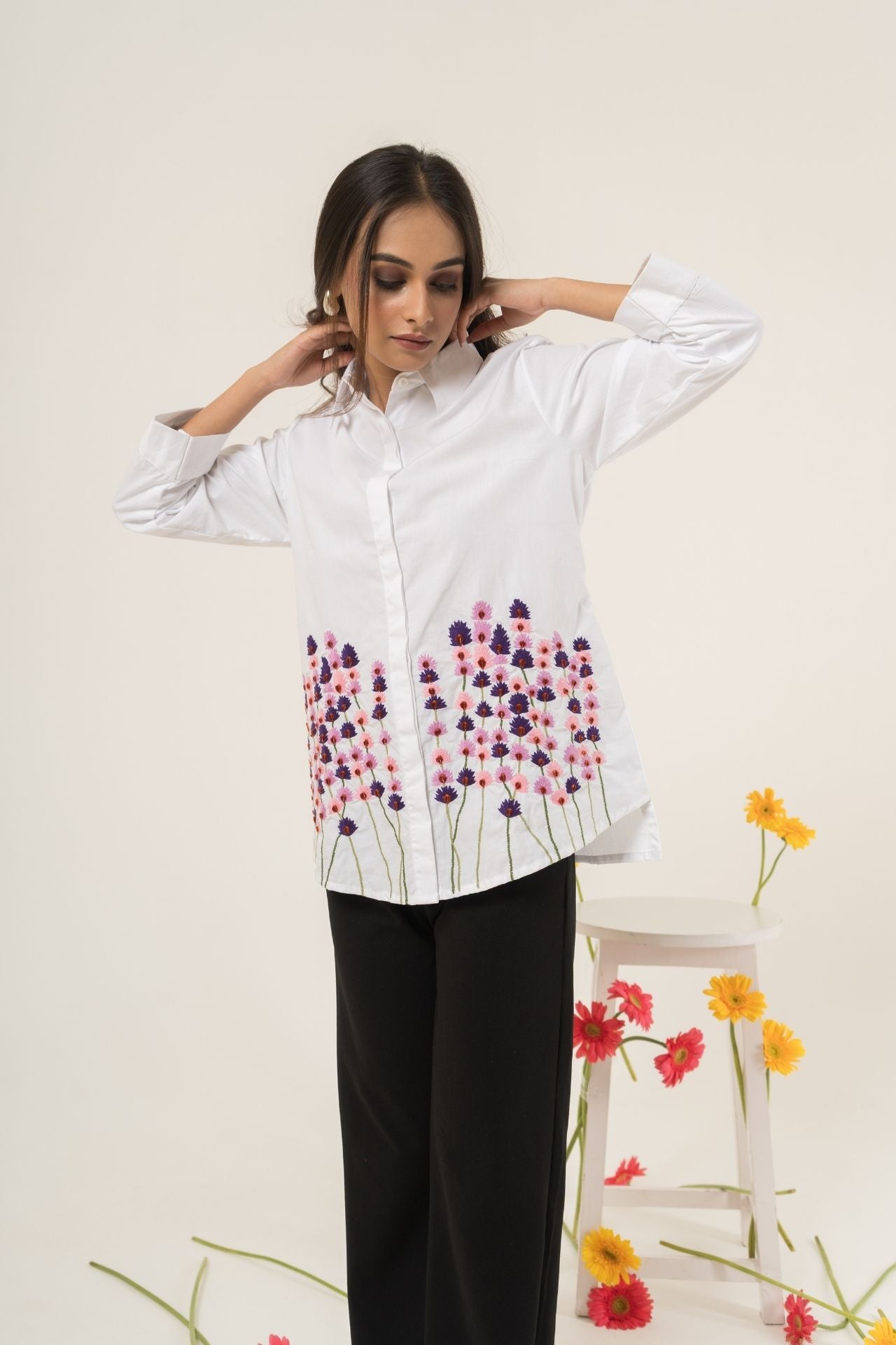 White Lavender Shirt