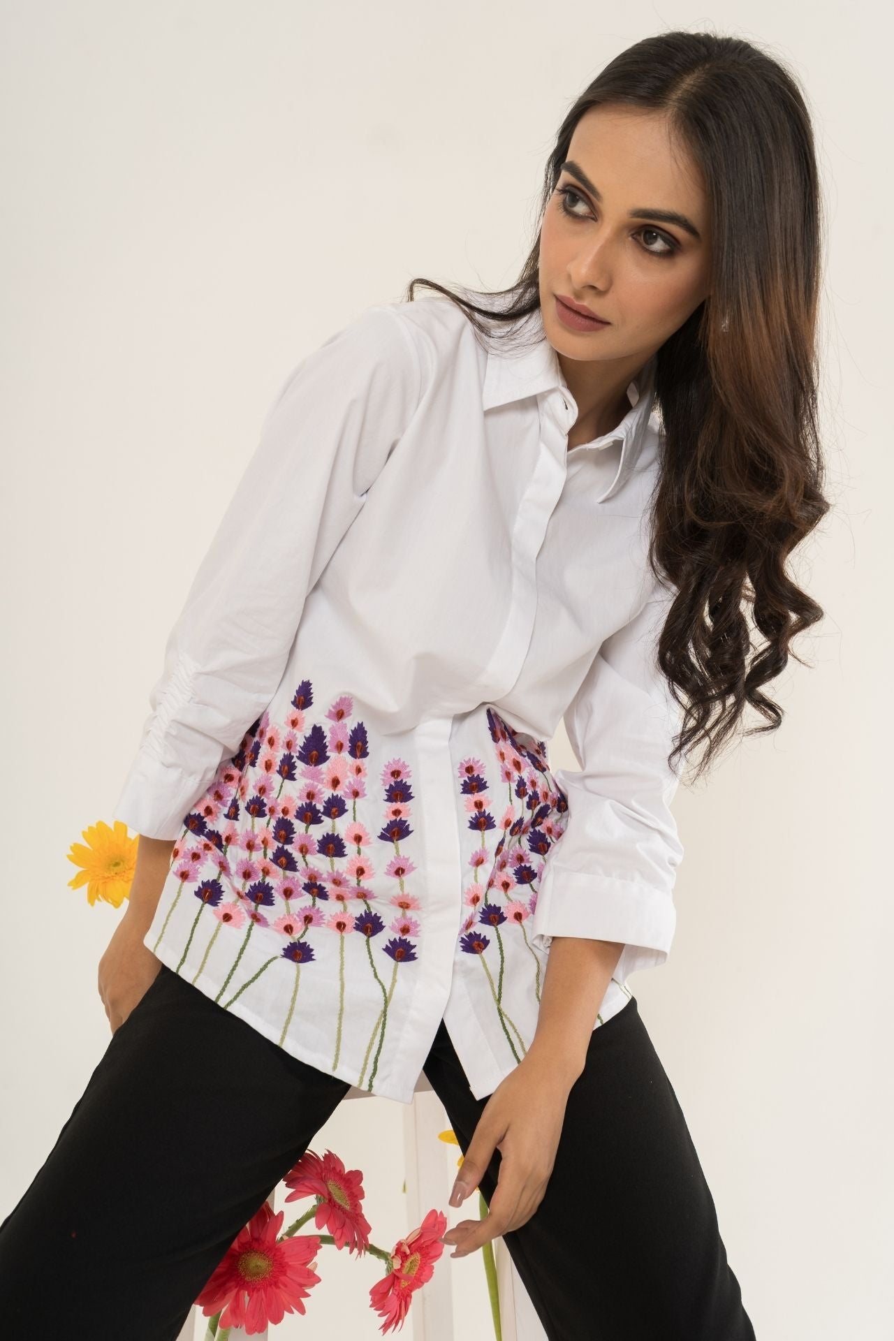 White Lavender Shirt