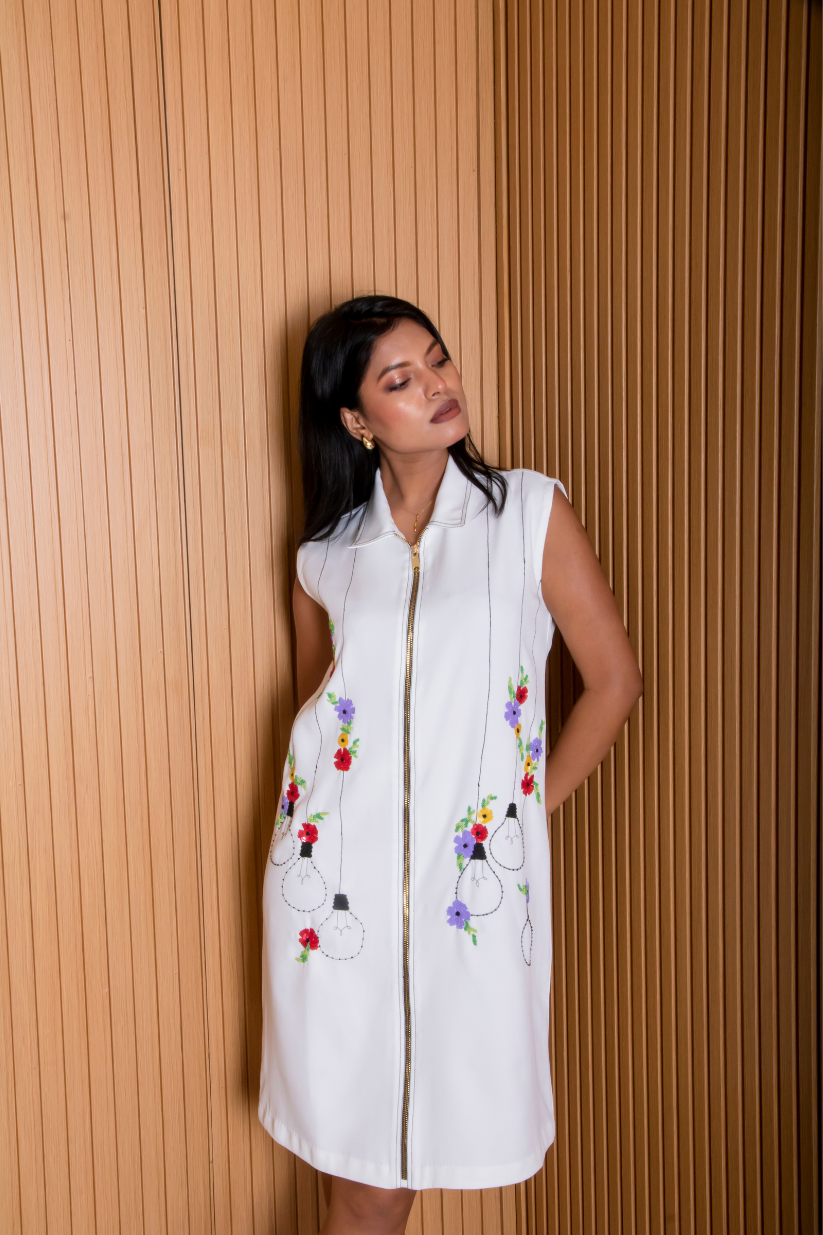 White Bulb Dress