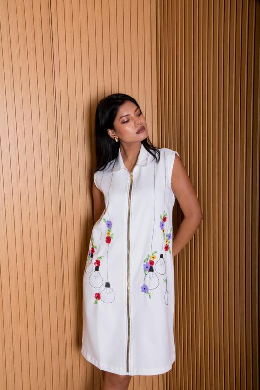 White Bulb Dress