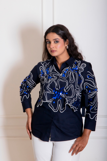 Blue Bib Shirt