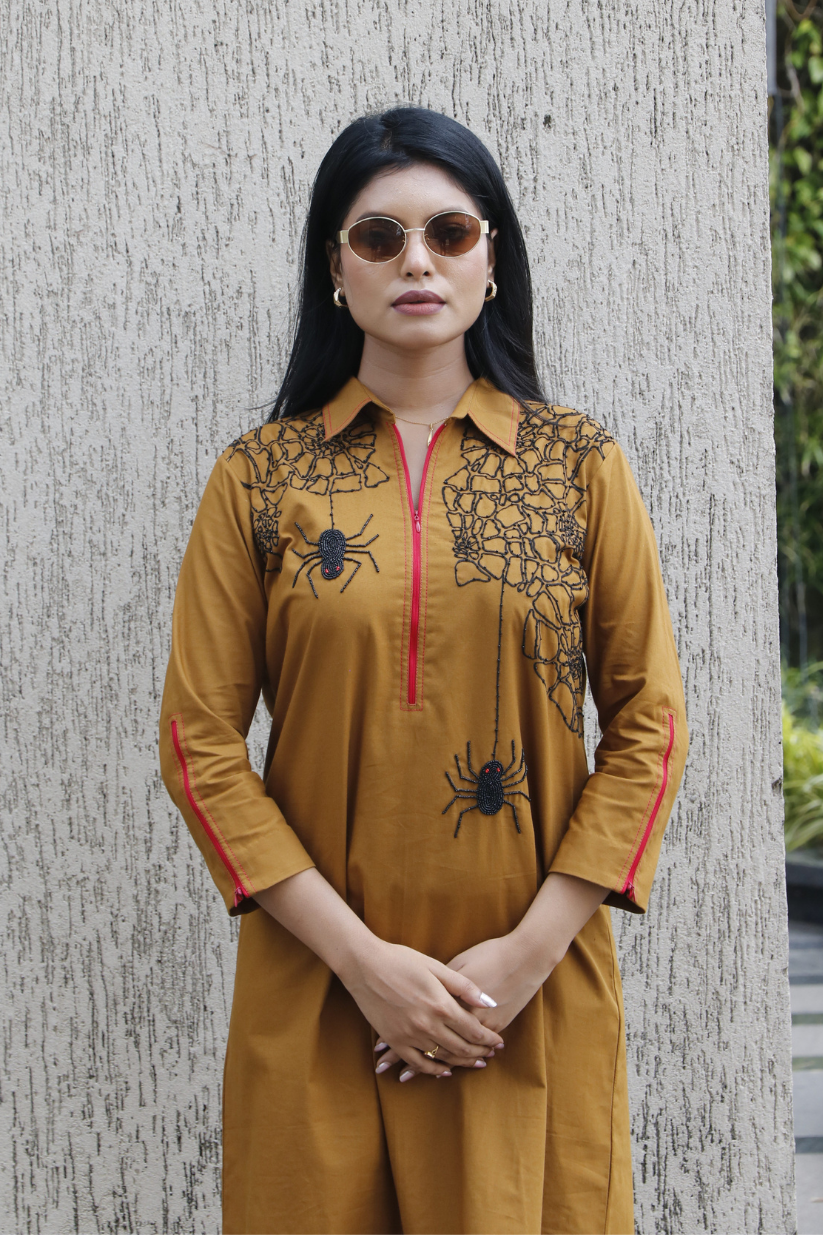 Brown Spider Dress