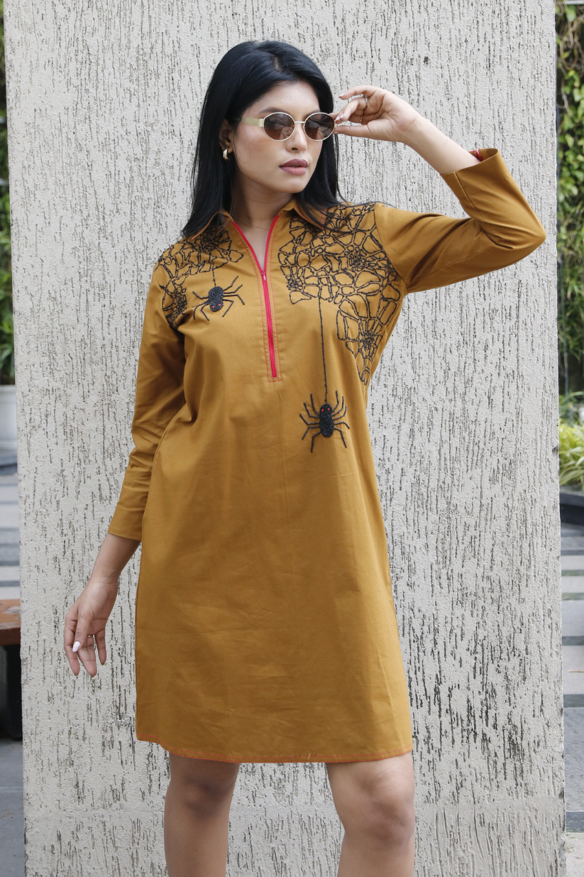 Brown Spider Dress
