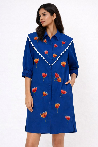 Blue Flap Dress